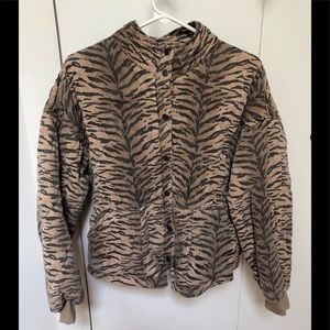 NWOT Blank NYC striped jacket, sz XL